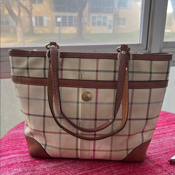 COACH 1941 HERITAGE TATTERSALL BAG - Picture 3 of 11